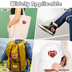 Нашивки на полотенце с вышивкой на тему регби&nbsp;DIY-WH20032-21B