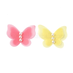 Schmetterlingsornamente aus Organza&nbsp;AJEW-WH0079-F-M