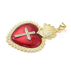 Латунные микро проложить кубического циркония подвески KK-I379-03G-B