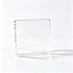 Quadratische transparente Schmuckständer aus Acryl&nbsp;ODIS-WH0001-47A