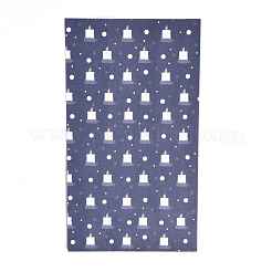 Sacs de bonbons en papier rectangle thème réveillon de noël&nbsp;CARB-G007-01B