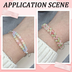 100 г матовых стеклянных бусин FGLA-PA0001-01C