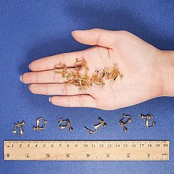 Risultati di orecchini a clip in ottone e tappetino per clip in plastica&nbsp;DIY-PH0018-02