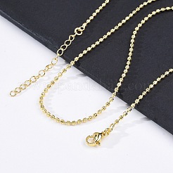 Ожерелья из латунной цепочки-рондель для женщин NJEW-K282-04G