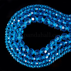 4 нить 4 вида прозрачных стеклянных бусин&nbsp;GLAA-TA0002-61