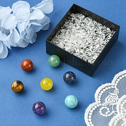 Лечебные круглые украшения из натуральных и синтетических драгоценных камней&nbsp;AJEW-FS0001-13B