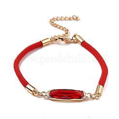 12 pz 12 colori braccialetti in poliestere&nbsp;BJEW-P340-13B-G