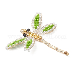 Подвески в виде стрекоз из стеклянных бусин&nbsp;PALLOY-MZ00983-03