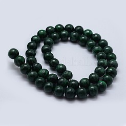 Perline malachite naturali fili&nbsp;G-F571-27B2-3mm