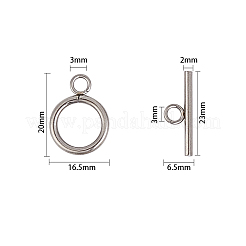 Застежки-тоглы из нержавеющей стали 304 STAS-UN0002-25P