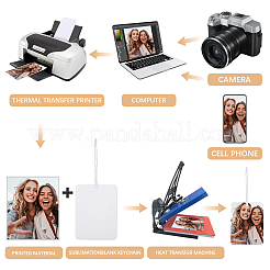 Filz Sublimation Lufterfrischer Blankoblätter Auto Hängedeko&nbsp;DIY-SP0007-39A