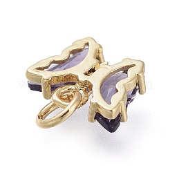 Кулон из латуни с прозрачным кубическим цирконием&nbsp;LS-ZIRC-P079-B01-05