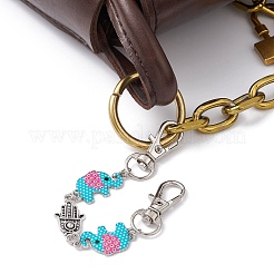 Удлинительные цепочки для сумок в виде слона и хамсы&nbsp;AJEW-BA00128