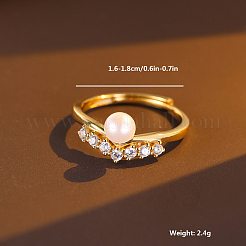 Элегантное серебряное кольцо с цирконом WV4050-1