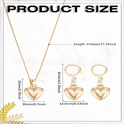 Комплекты из сережек-колец и ожерелий с подвесками из цинкового сплава для женщин&nbsp;SJEW-LP0001-13