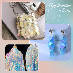 Подвески из пвх с пайетками KY-WH0083-009B