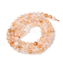 Природный желтый кварц нитей бисера&nbsp;LS-G-G155-B03-02