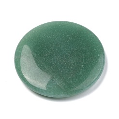 Natürliche grüne grüne Aventurin-Cabochons mit Chakren-Motiven&nbsp;G-P001-22E