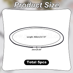 Изготовление ожерелья из плетеного круглого вощеного шнура толщиной 2 мм NJEW-WH0023-77