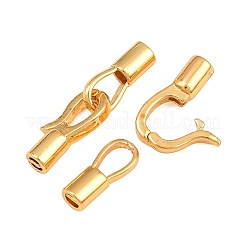 真鍮製折りたたみ式クラスプ  18KGP本金メッキ  22mm  穴：0.8mm&nbsp;KK-CBA7392-01G