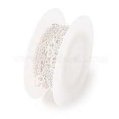 304ステンレススチールアズキチェーン  心臓リンクチェーン  ハンダ付け  スプールで  銀  5x6x0.5mm＆2.5x2x0.3mm＆4x2.5x0.3mm&nbsp;SA-CBA4160-16S