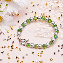 100 шт. 2 цвета латунные обжимные бусины KK-BBC0014-31