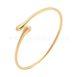 Браслеты-манжеты из нержавеющей стали 304 для женщин AJEW-P127-16G