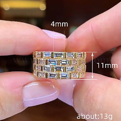 Кольца из латуни с микропаве&nbsp;FS-WGC136A-02