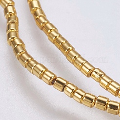 Electroplate non magnetici ematite sintetico fili di perline&nbsp;G-K237-08L