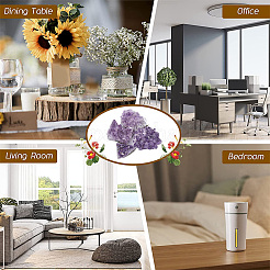 4 шт. 4 стиля натуральных аметистовых кластеров украшения&nbsp;G-FH0002-04