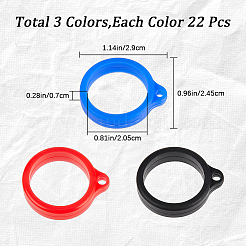 Ciondolo in silicone 66 pz 3 colori&nbsp;SIL-GF0001-45B
