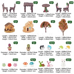 Смоляные сочные микропейзажи кукольные украшения для домика DJEW-GF0001-58