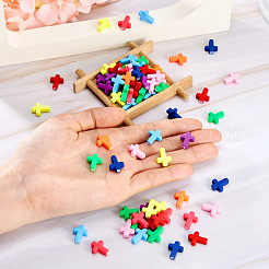 100 шт брызг покрашенный акриловые шарики&nbsp;ACRP-TA0001-02