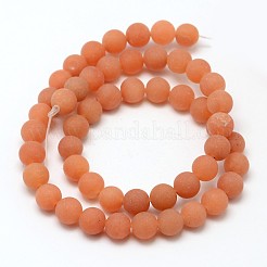 Натуральный красный авантюрин бисер нитей G-D675-8mm