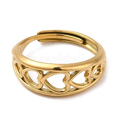 Anillos de dedo de acero inoxidable 304&nbsp;AJEW-Z009-01D-G