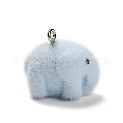Pendentifs en résine opaque et floconneux&nbsp;RESI-G112-03A