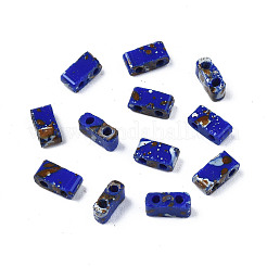 Perline di vetro opaco a 2 foro&nbsp;LS-SEED-N004-002-A01