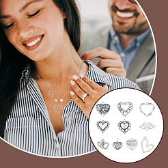 60шт 10 стиля подвески из сплава в тибетском стиле&nbsp;FIND-UN0015-56