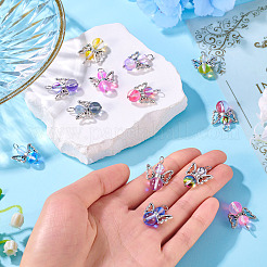 20шт прозрачные стеклянные подвески&nbsp;PALLOY-TAC0163