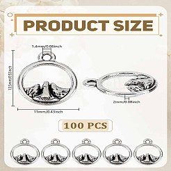 100шт подвески из сплава в тибетском стиле&nbsp;FIND-LP0006-24