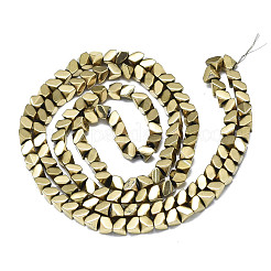 Гальванизировать немагнитных синтетический гематит бисер пряди G-S352-76