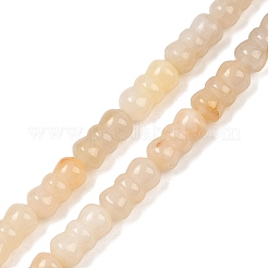 Естественный желтый нефрит бисер нитей G-P595-A03-01