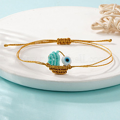 Браслеты из вощеного шнура со стеклянными вставками для женщин&nbsp;PS3674