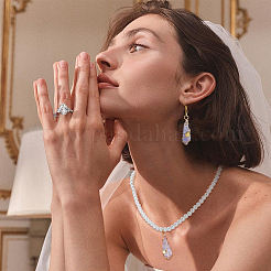 10 шт. 5 стиля гальванические подвески из натурального кварца с медной проволокой&nbsp;PALLOY-FG00005