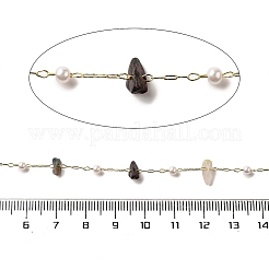 Цепочки ручной работы из натуральных разноцветных бусин турмалина&nbsp;CHC-F020-02G-05