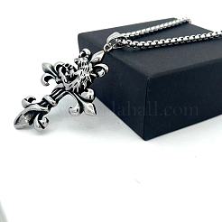 Винтажный готический крест-подвеска тэнгу из нержавеющей стали 304.&nbsp;MY8388