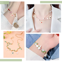 60шт 3 цвета сплава эмаль подвески ENAM-HY0001-35