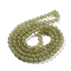 Brins de perles de jade néphrite naturelle/jade hétien&nbsp;G-NH0005-030D