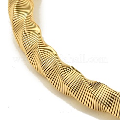 Ионное покрытие (ip) регулируемые браслеты из нержавеющей стали 304 с витой пружиной BJEW-H617-14G