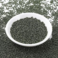MIYUKIラウンドロカイユビーズ  日本製シードビーズ  11/0  （rr459)メタリックオリーブ  2x1.3mm  穴：0.8mm  約1100PCS /ボトル  10 G /ボトル&nbsp;SEED-JP0008-RR0459